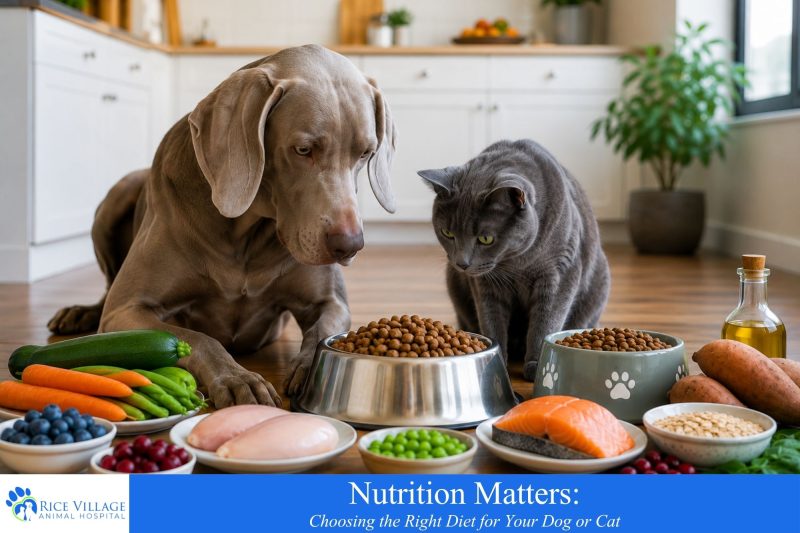 Nutrition Matters: Choosing the Right Diet for Your Dog or Cat